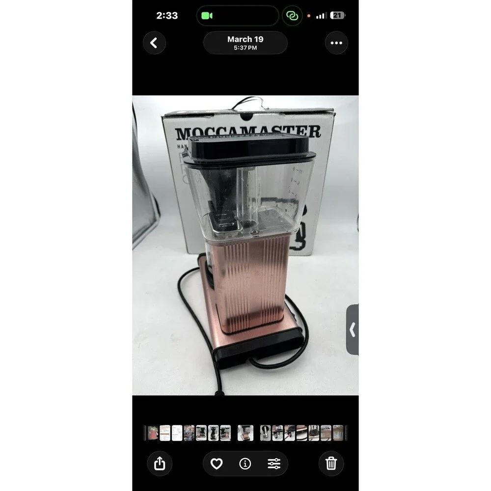 Technivorm Moccamaster KBGV Select 10-Cup Coffee Maker Rose Gold